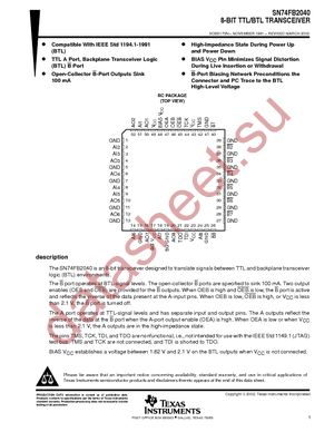 SN74FB2040RC datasheet  